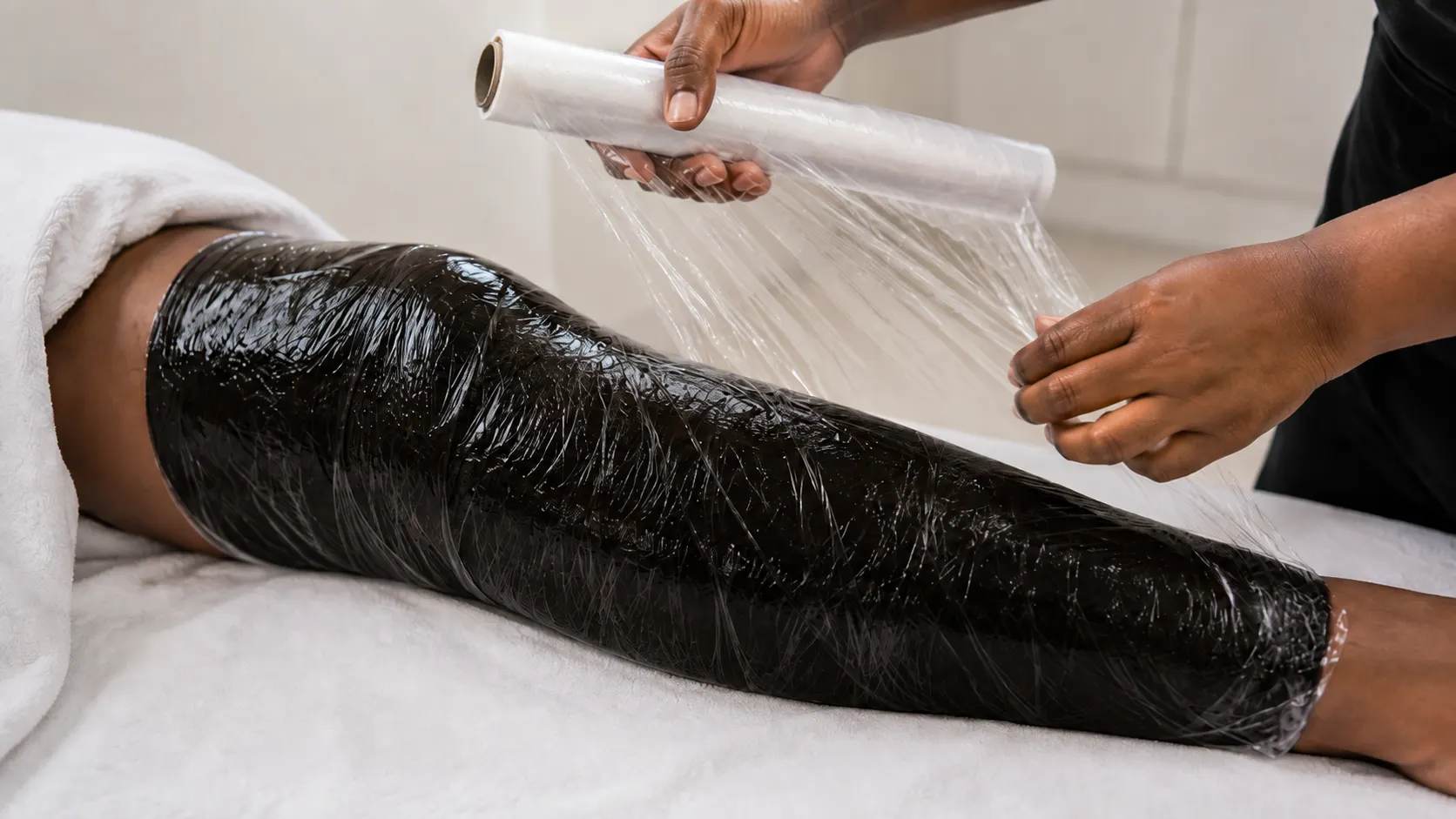 Peat Peat Body Wraps — wrap application